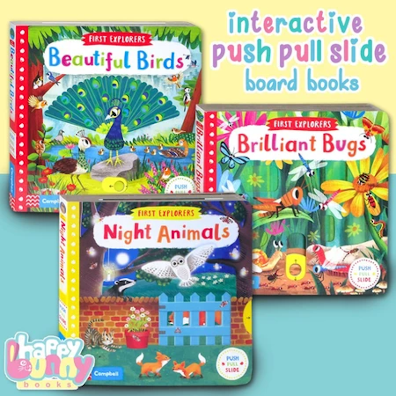 Interactive Push Pull Slide Board Book Series 5