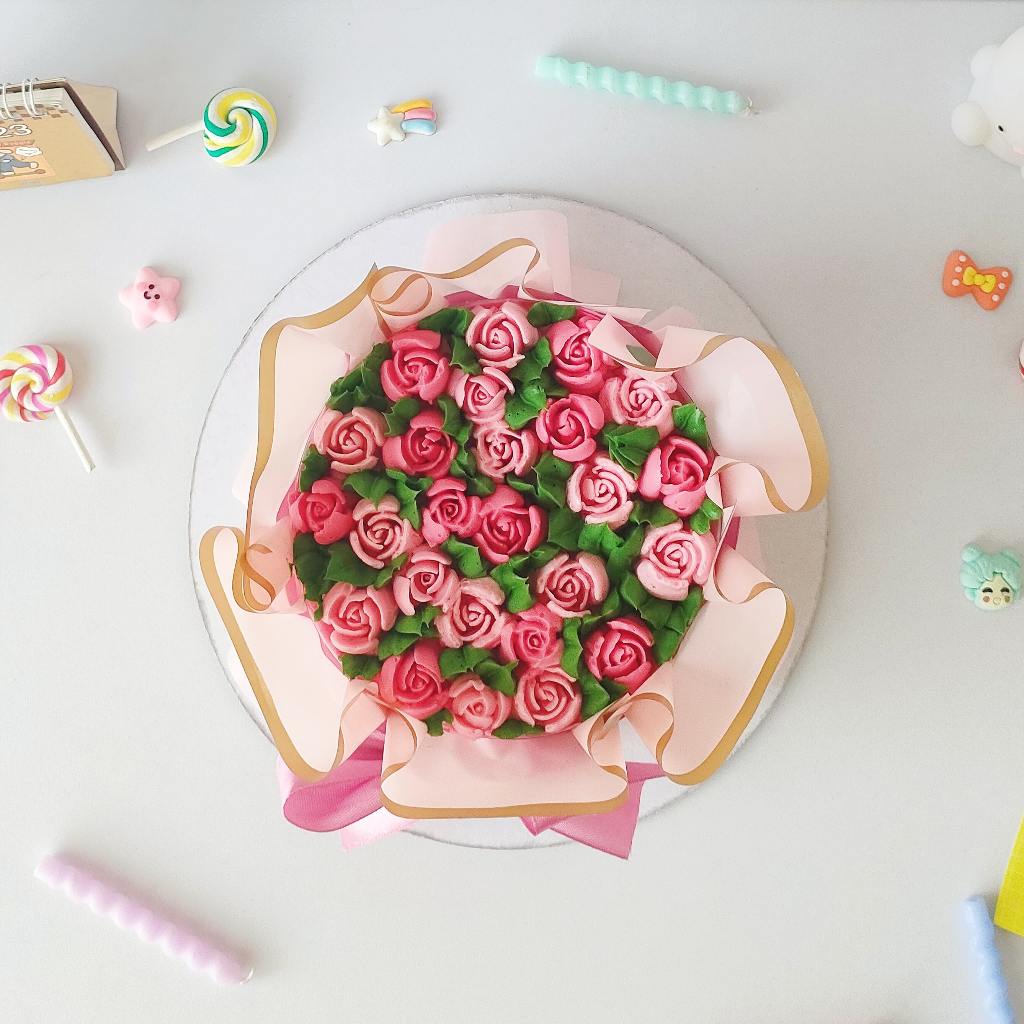  Sweetooth Ice Cream Cake Flower Bouquet Series 15x15 cm