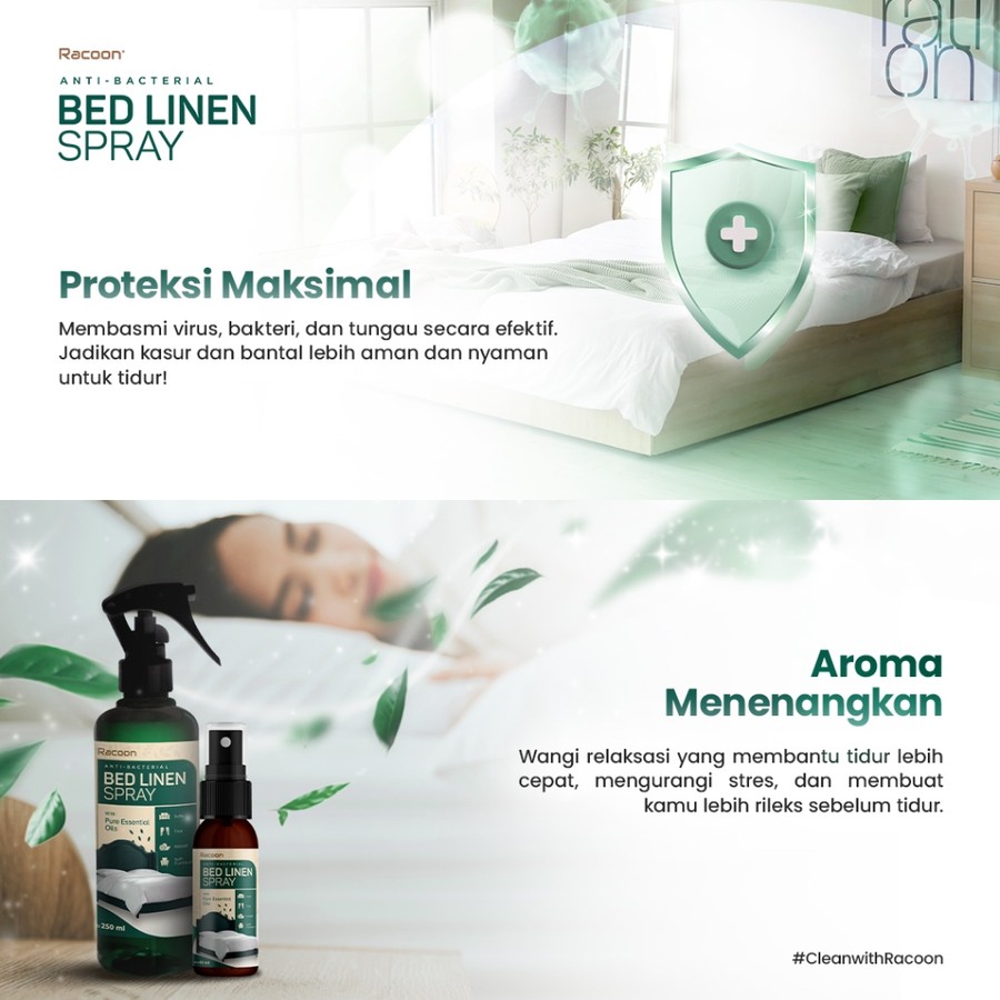 Racoon Racoon Bed Linen Spray Cough Relieve