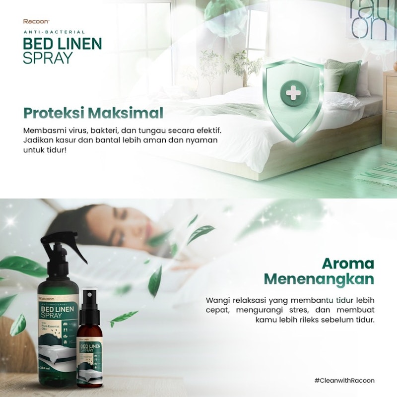 Racoon Bed Linen Spray Cough Relieve 3