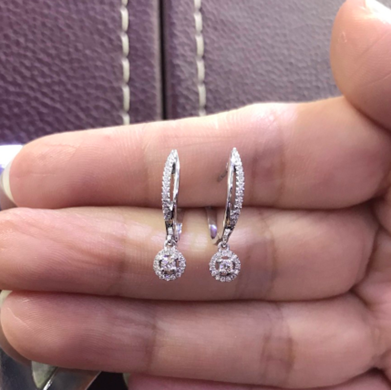 Anting Berlian Gantung KER613804