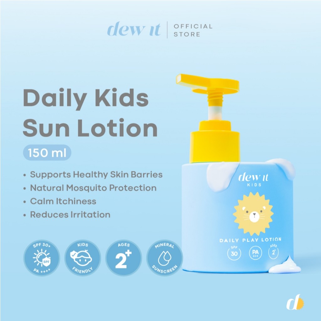 Dew Cantik Indonesia Dew It Kids Daily Play Lotion SPF 30 PA+++