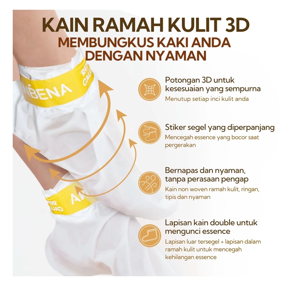 JNR Sosial Indonesia LANBENA Lavender Foot Peel Mask