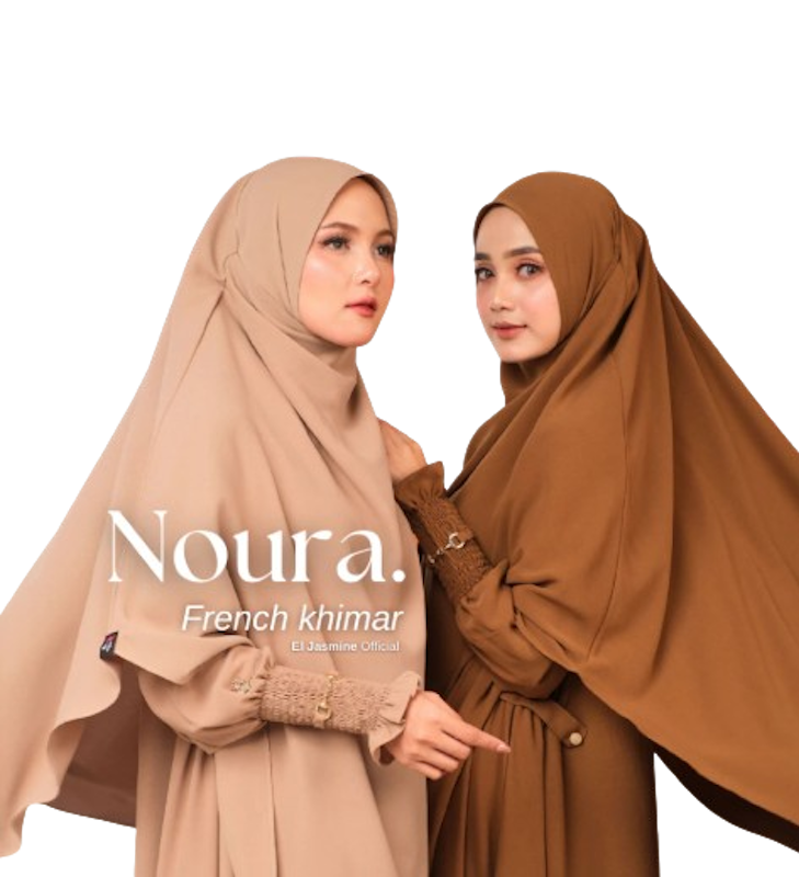 El Jasmine Noura French Khimar Syar'i Anti UV 1