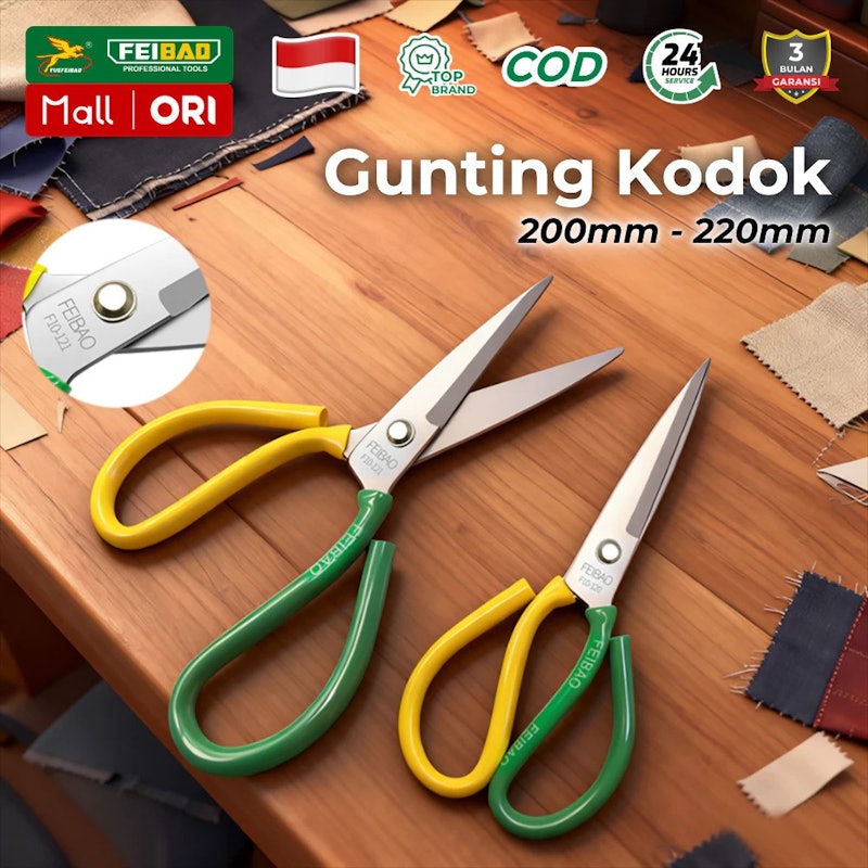Feibao Gunting Kodok Serbaguna Besar 5