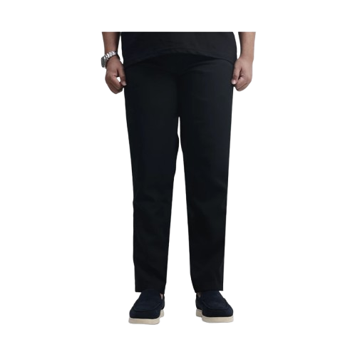 Froyemul Deep Black Trousers Big Size