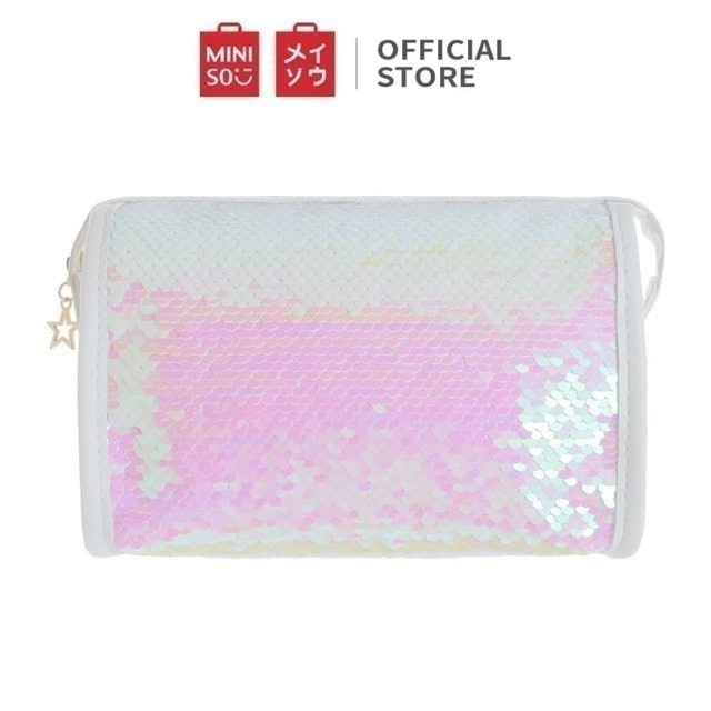 MINISO Sequin Rectangular Cosmetic Bag