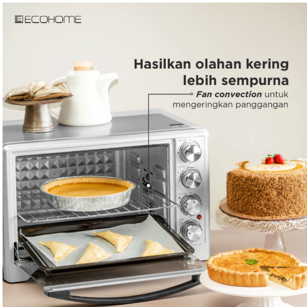 Ecohome Indonesia Ecohome Oven Platinum Series with Air Fryer and Rotisserie  EOP-888