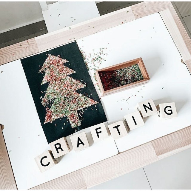 Lettering and Life  Black Alphabet and Number Wooden Blocks