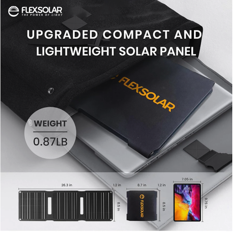 Flexsolar Solar Panel Charger 20 watt E20 Pro