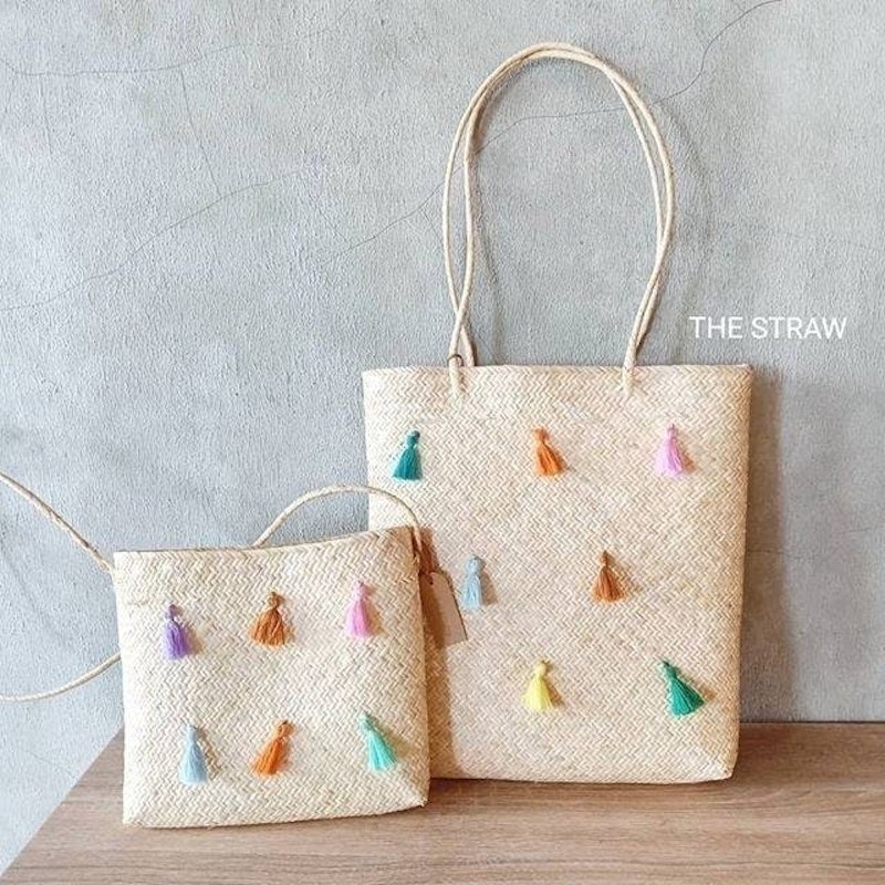 Tassel Rattan Bag 1