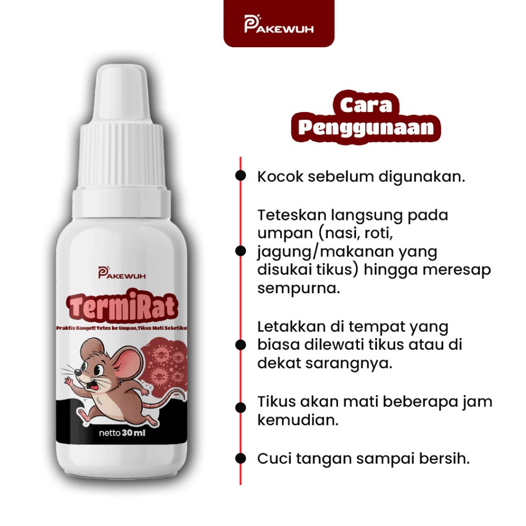  Pakewuh Racun Tikus Tetes Termirat 