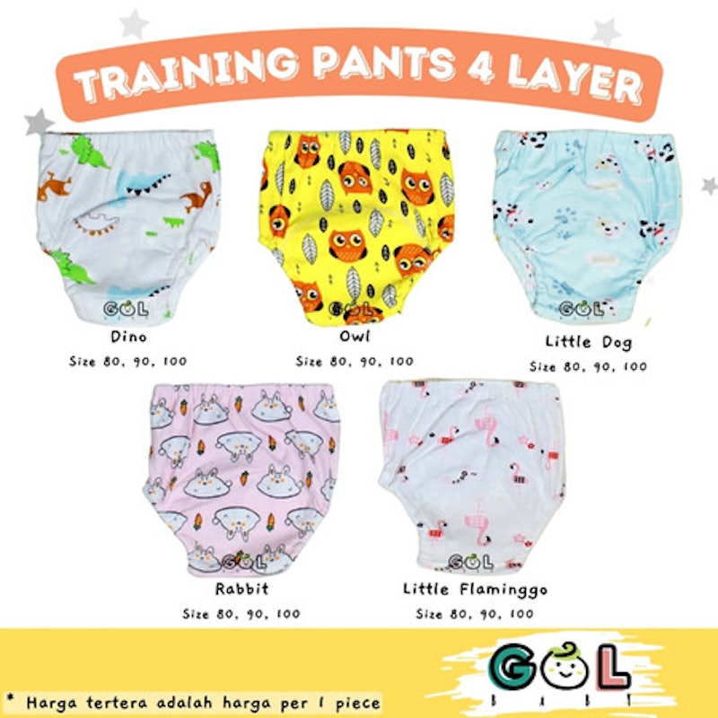 GOL Baby Training Pants 4 Layer 2