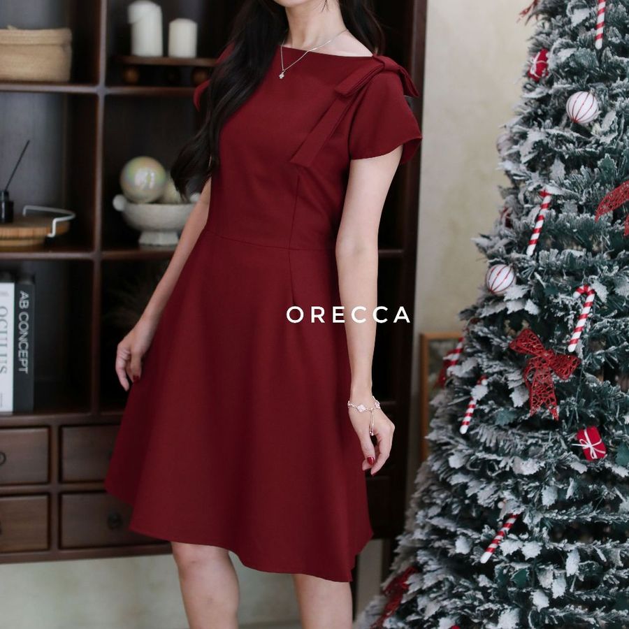  ORECCA Jiwoo Midi Dress Wanita