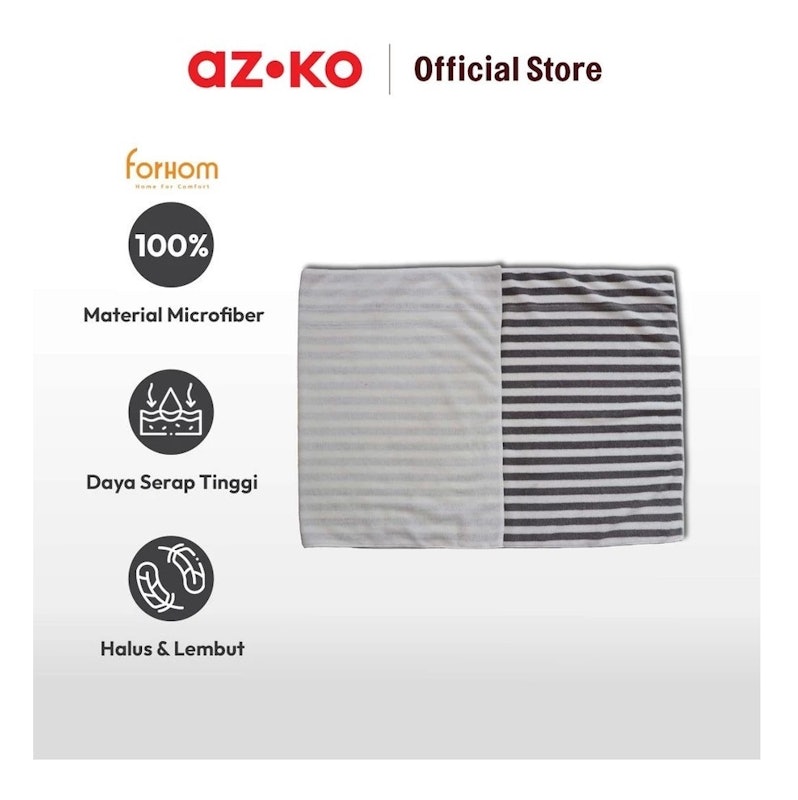 AZKO Forhom 70x140 cm Handuk Mandi Microfiber S Abu-Abu 4