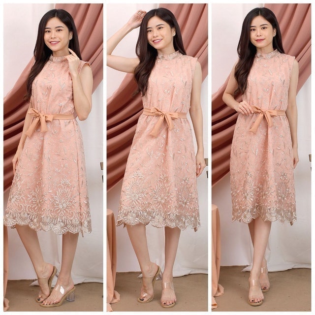  Dress Chelsea Brukat Tile