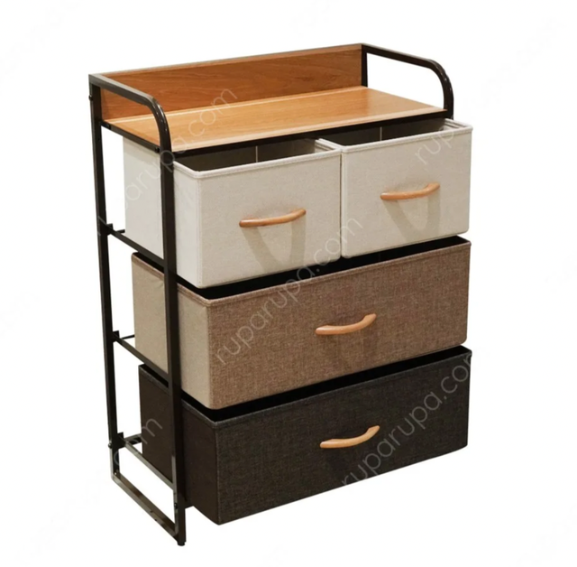 Informa Floyd Rak Penyimpanan 4 Tingkat Mix