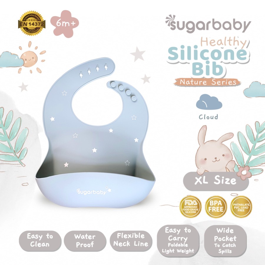 Sugarbaby Healthy Silicone Bib (Nature Series)