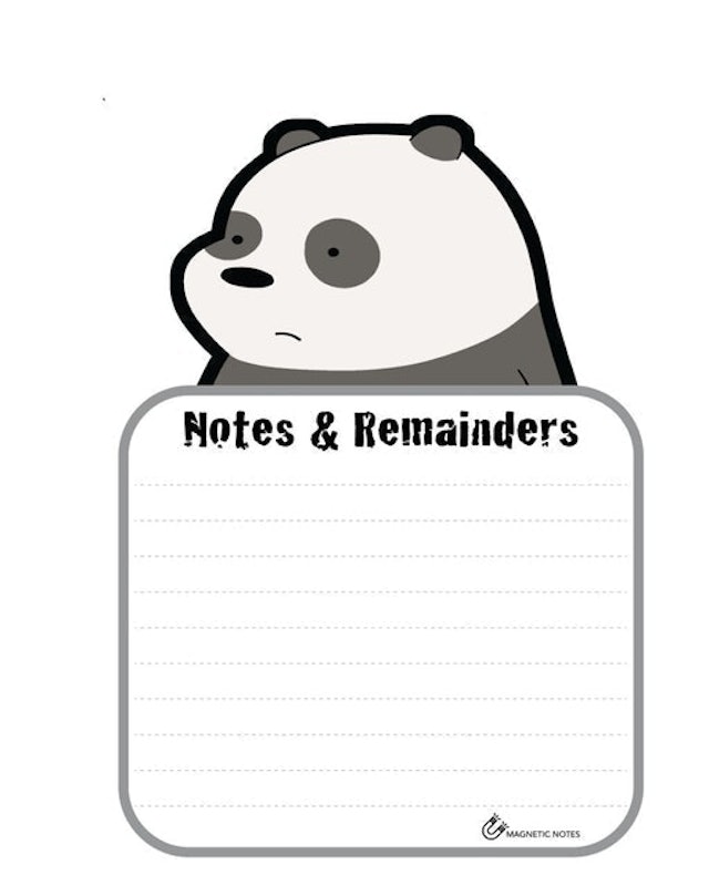 We Bare Bears Magnetic Notes 3
