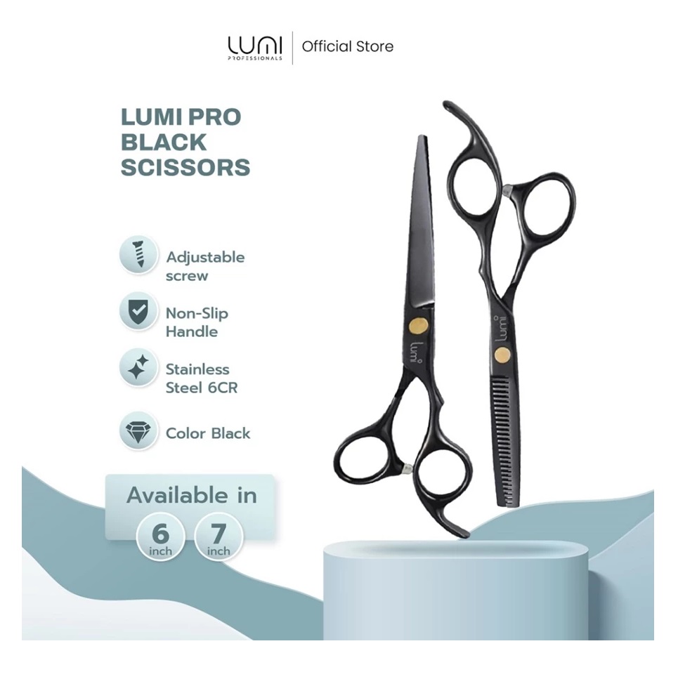 Gracia Interkarya Lumi Pro Black Cutting Scissors