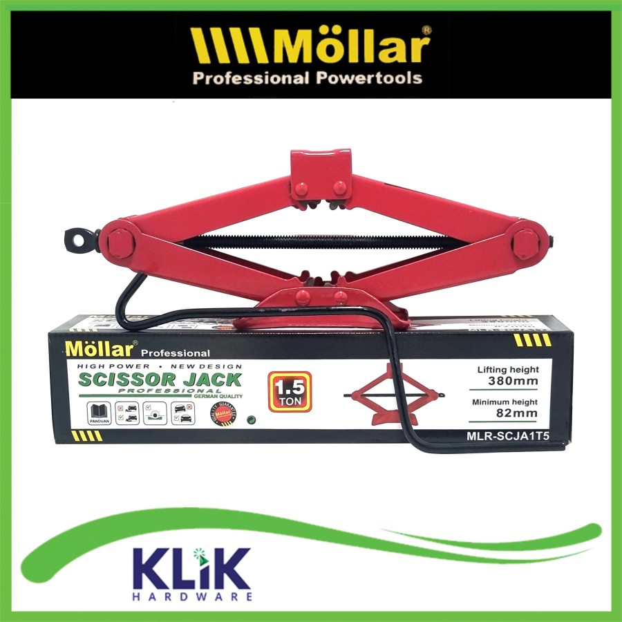 Möllar Professional Möllar Scissor Jack 1.5 Ton MLR-SCJA1TS