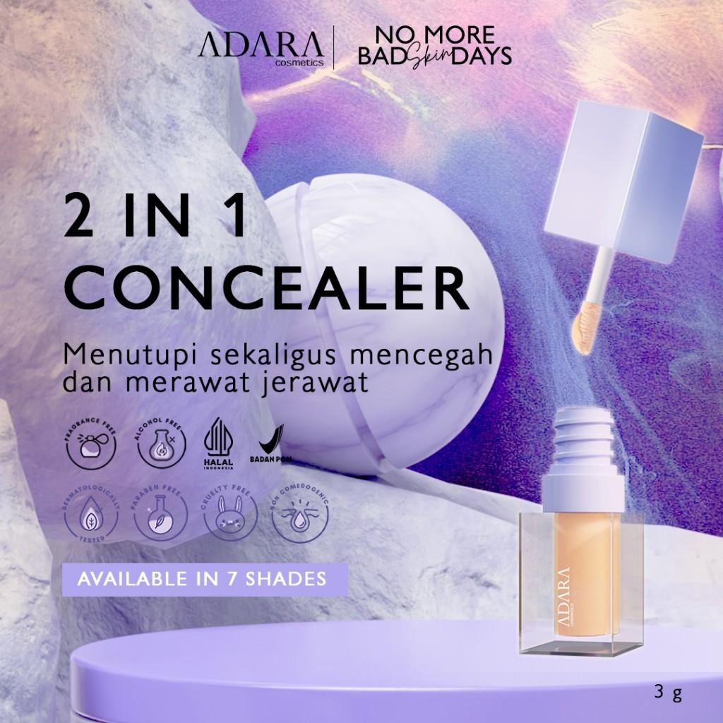 Adara Cosmetic and Beauty Care Adara Cosmetics Spot Eraser 2 in 1 Concealer Warm Cappuccino
