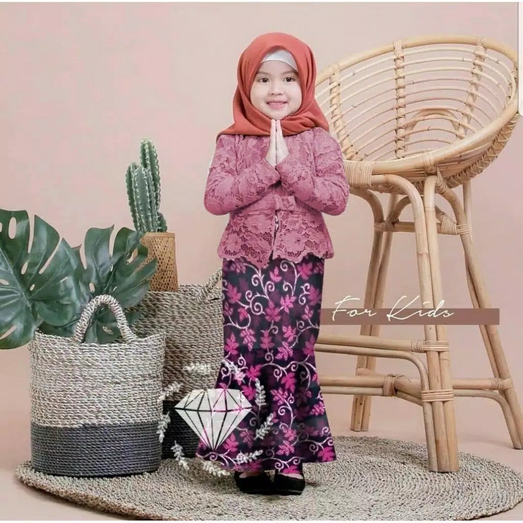 Setelan Kebaya Brukat Anak Shiren Kids