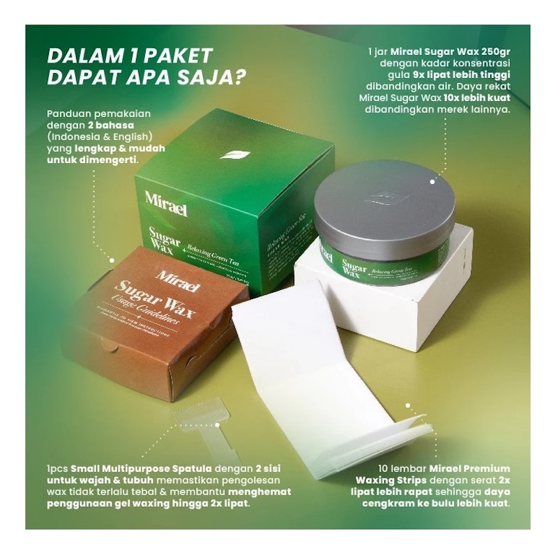 Mirael Relaxing Green Tea Sugar Wax 5