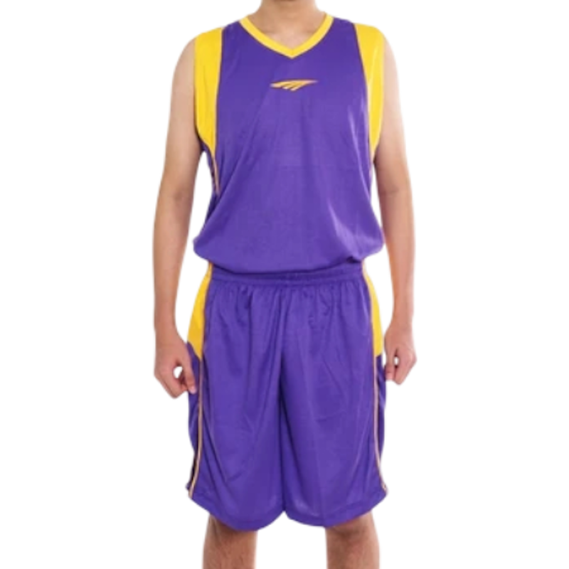 Proteam Jersey 3Line BasketBall Violet-Yellow 1
