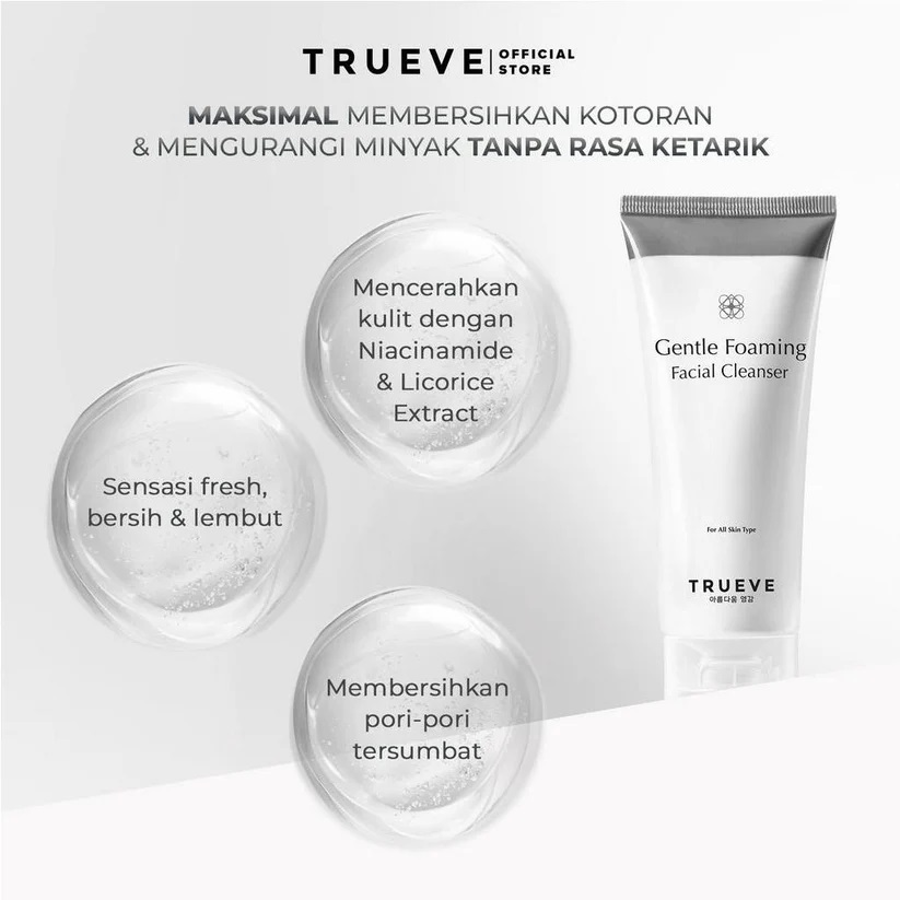 Natura Deca Kosmetika TRUEVE Gentle Foaming Facial Cleanser 