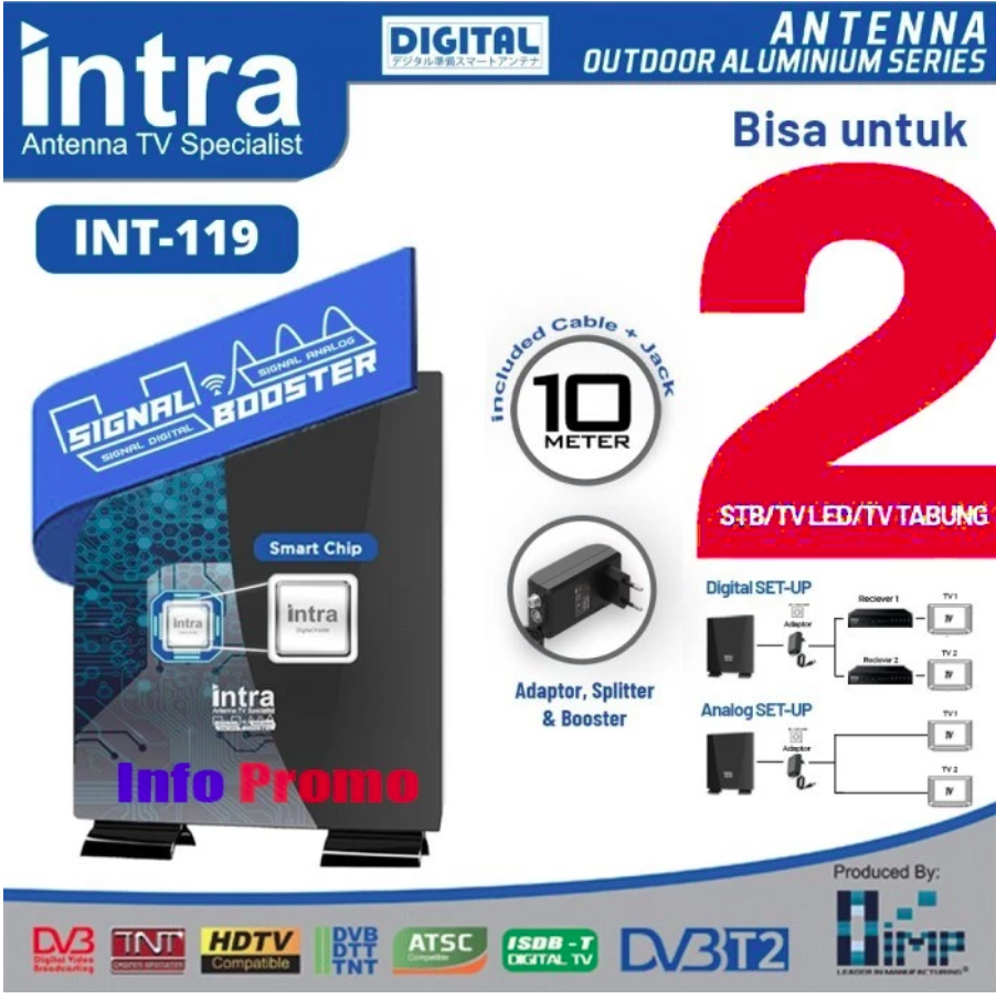 Intrasari Pratama Intra Antena TV Digital  INT-119