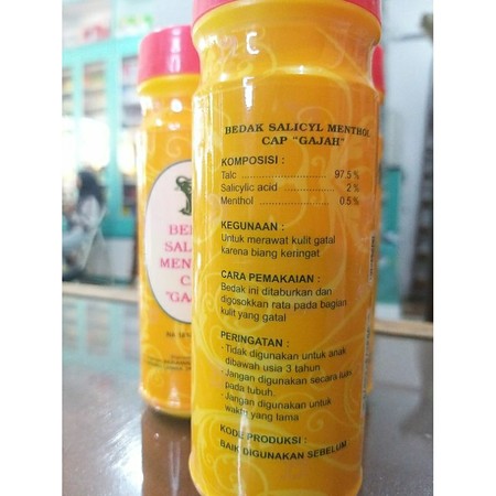 Usaha Sekawan Farmasi Indonesia Cap Gajah Bedak Salicyl Menthol