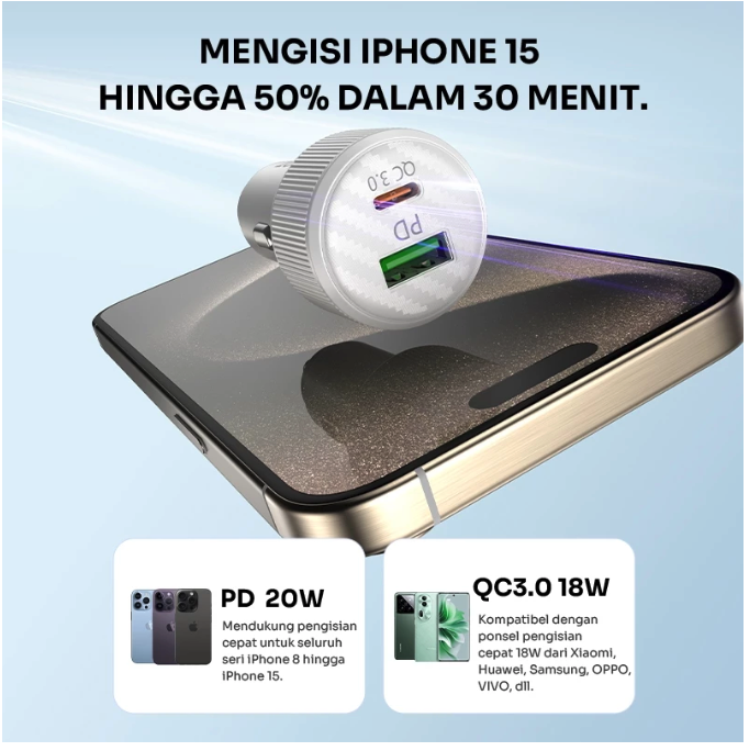 Wook Global Technology Robot Car Charger 20W Dual Port Output  RT-C11