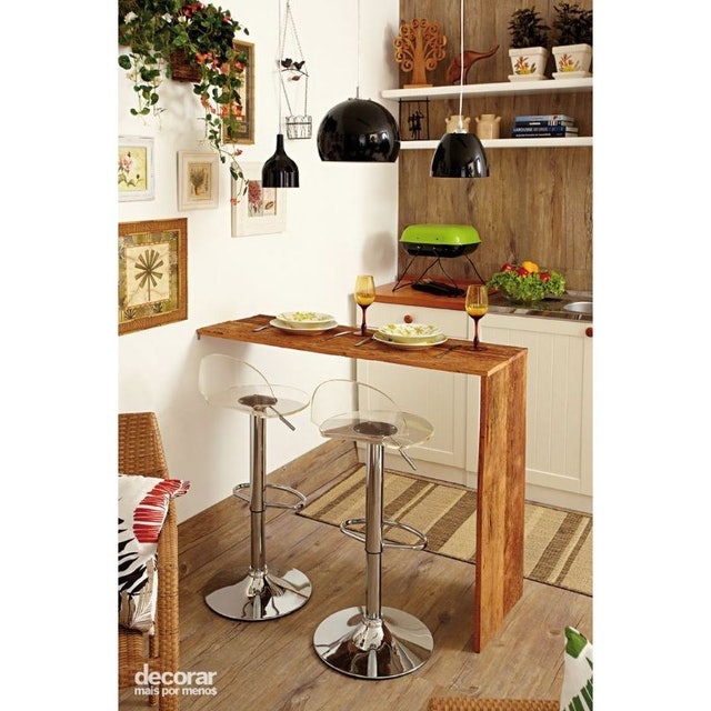 Meja Bar Dapur Kayu Minimalis