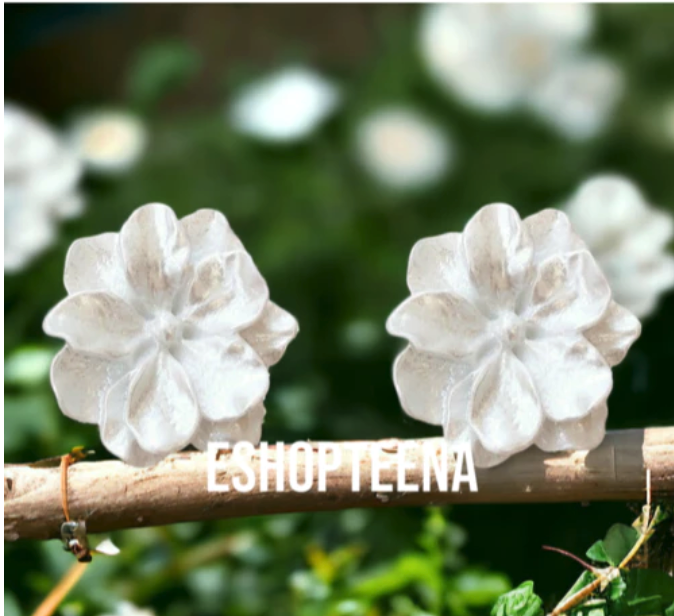  Anting Hijab Jepit Bunga A51