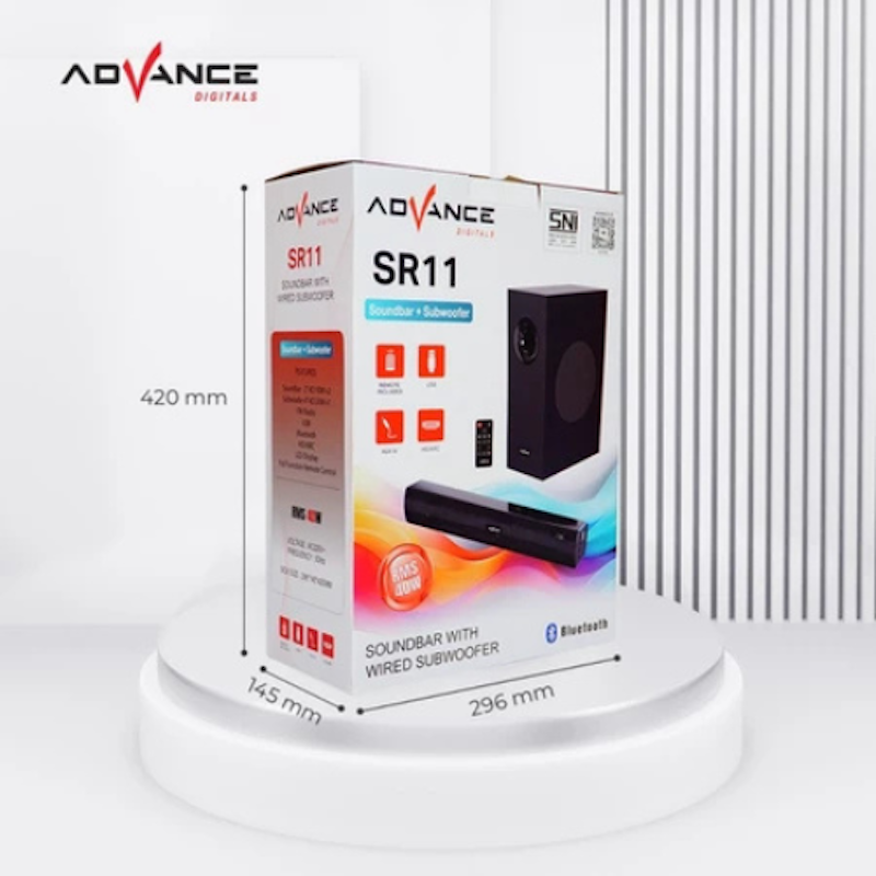 Advance Soundbar with Wired Subwoofer Speaker 3