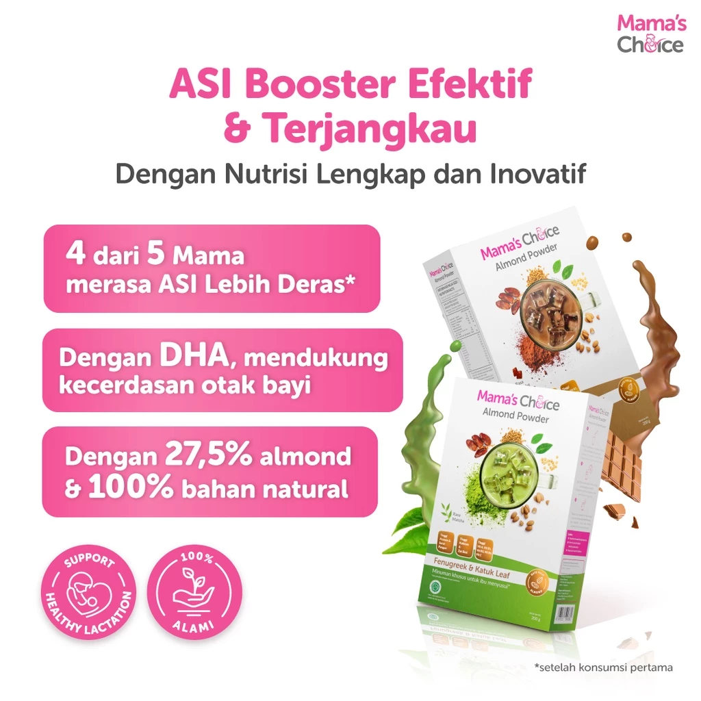 Mamac Distribusi Indo Mama’s Choice Almond Powder Rasa Matcha