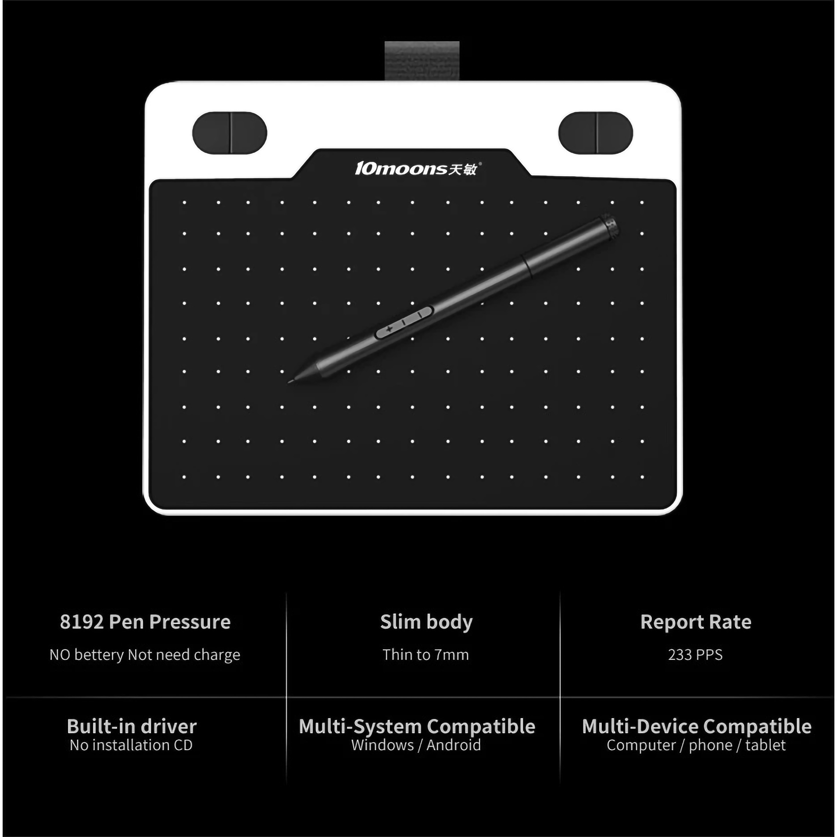 VIMON Digital Graphic Drawing Pen Tablet 5