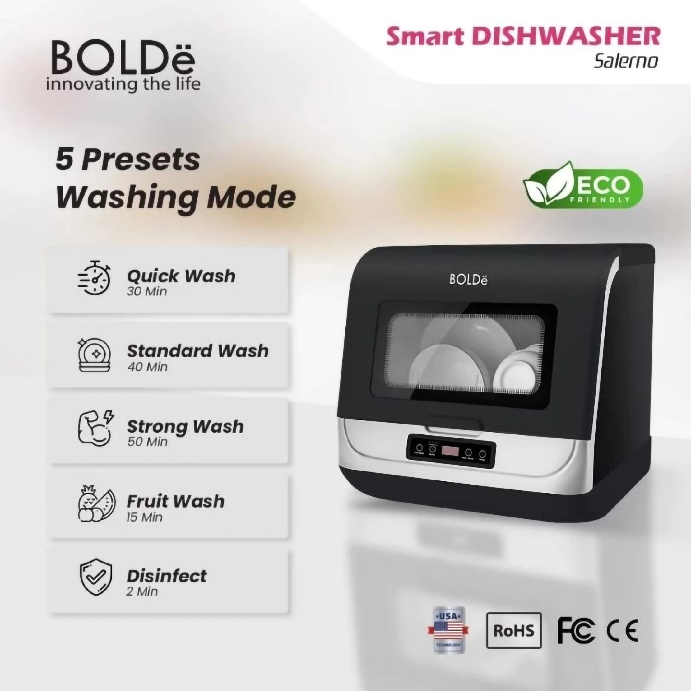 Bolde Inovasi Global BOLDe Smart Dishwasher Salerno
