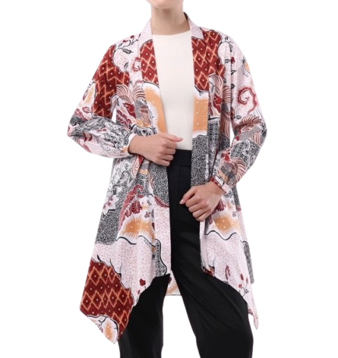 Minimal Gyandra Cardigan Motif Etnik