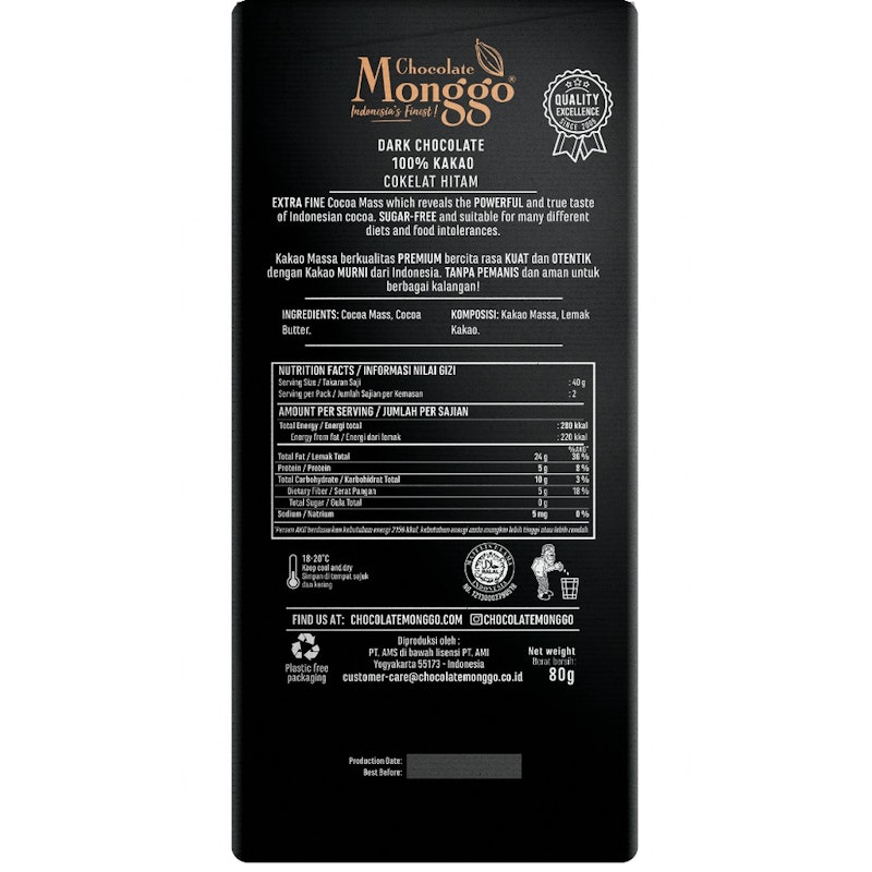 Dark Chocolate 100% Cocoa 2