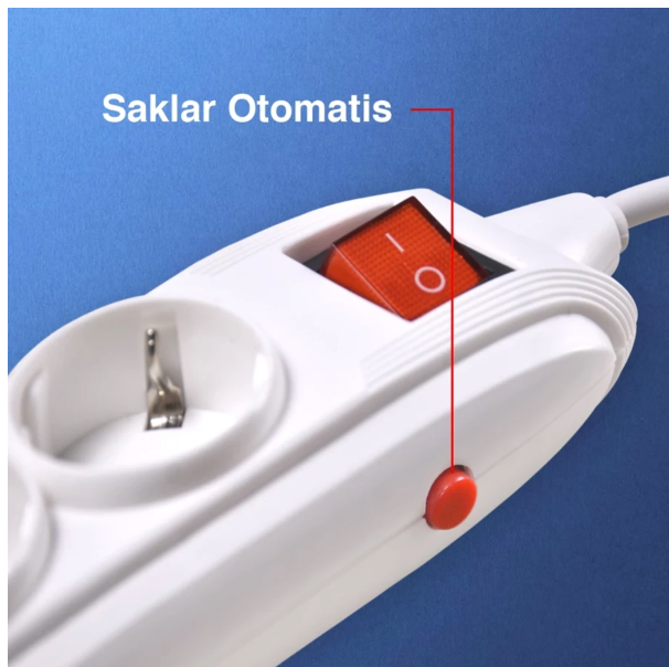 Stop Kontak 4 Lubang 4 Meter Overheat  4