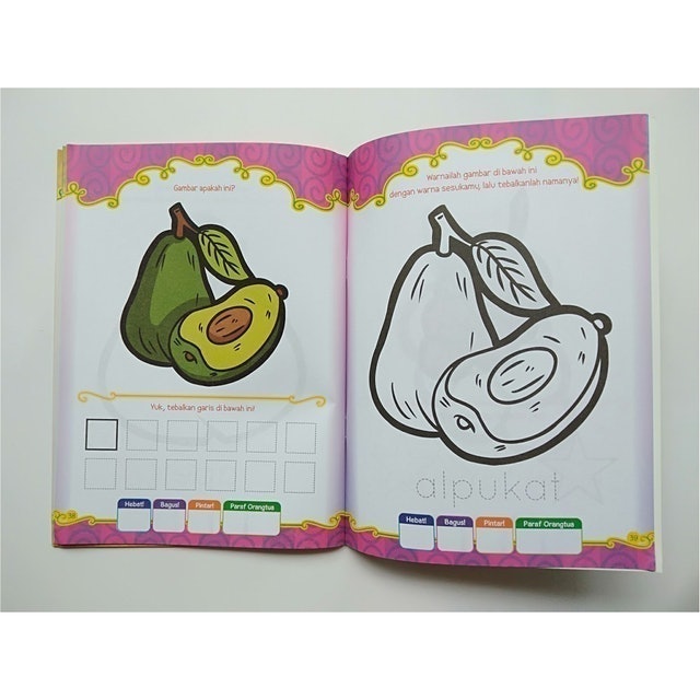 Buku Mewarnai Usia Dini Tema Buah-buahan 4