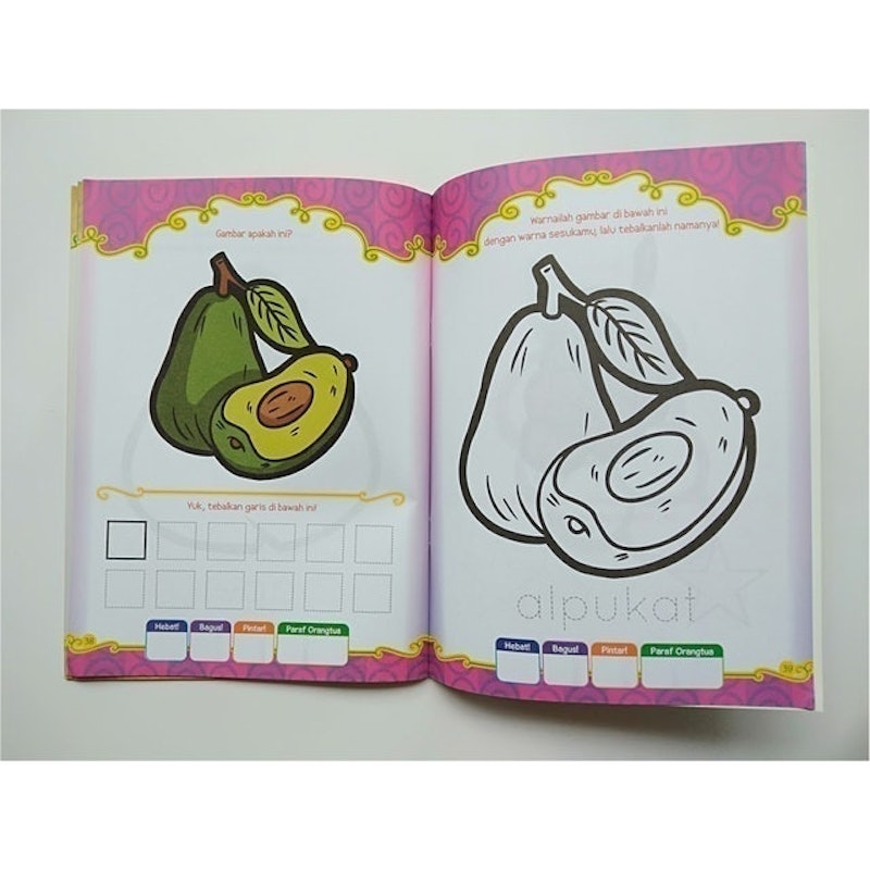 Buku Mewarnai Usia Dini Tema Buah-buahan 4