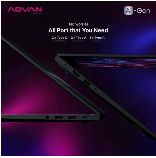 Advan AI Gen AMD Ryzen 7 8845HS