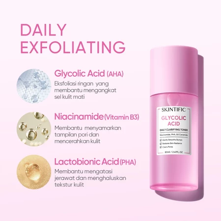 SKINTIFIC Cosmetics  SKINTIFIC Glycolic Acid Daily Clarifying Toner
