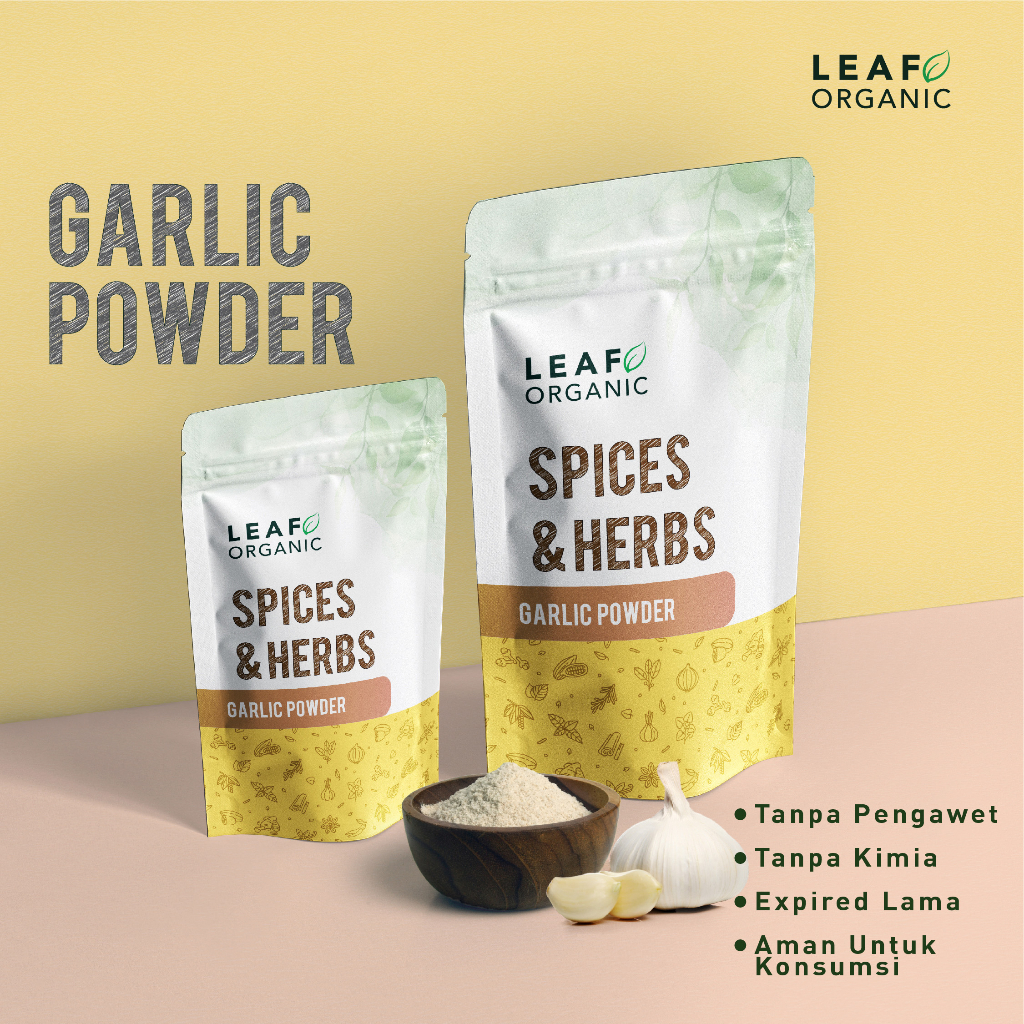 Leaf Organic Spices & Herbs Garlic Powder