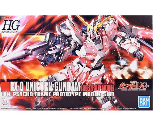 HG 1/144 RX-0 Unicorn Gundam (Destroy Mode)
