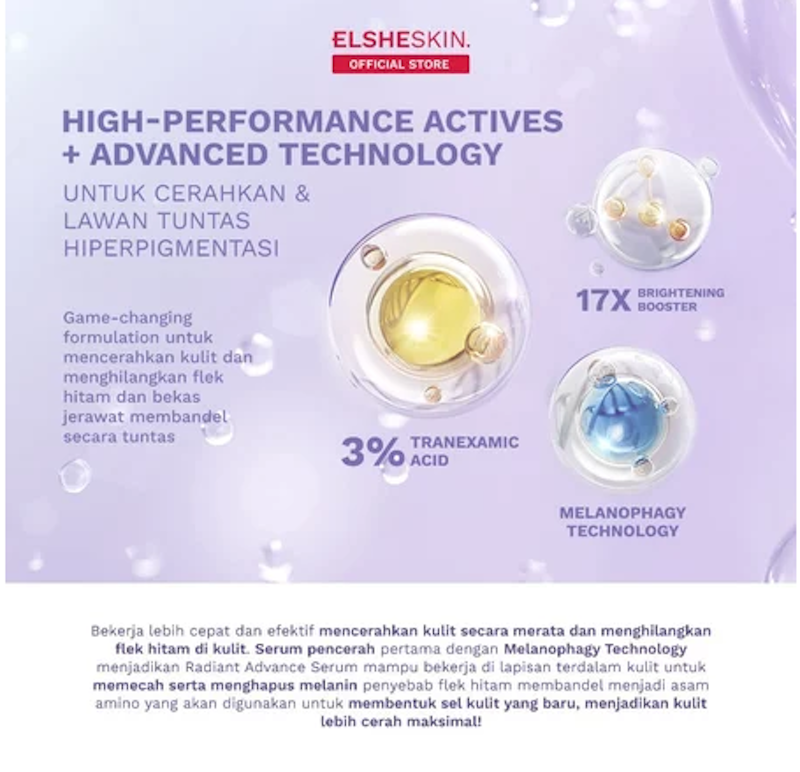 Elsheskin Radiant Advance Serum 3