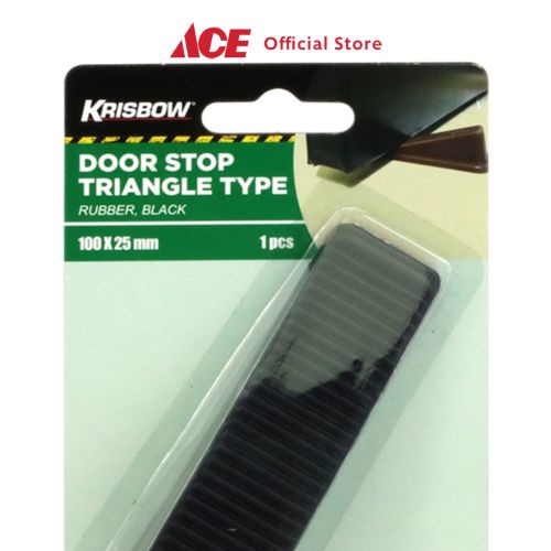 Krisbow Door Stop Triangle Black